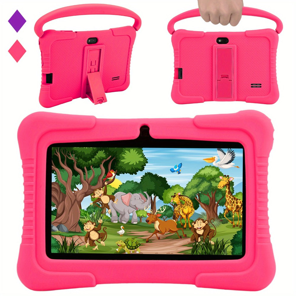 Kids Tablet 7 Inch with Android, 2GB RAM, 16GB or 32GB Built-In Storage, Parental Controls and Silicone Case