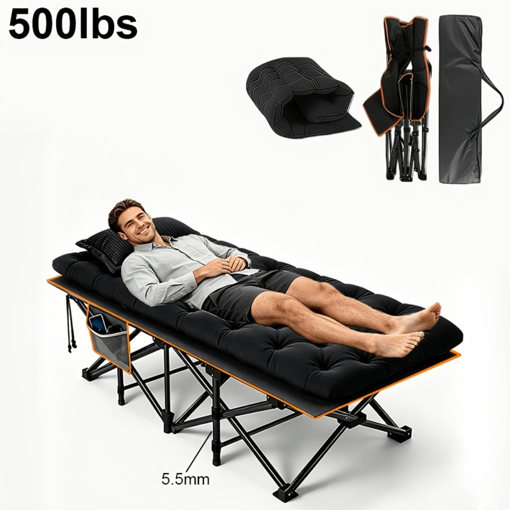 75-Inch Oversized Folding Bed with Tool-Free Assembly for Bedroom Comfort and Support detail image - detail view 11