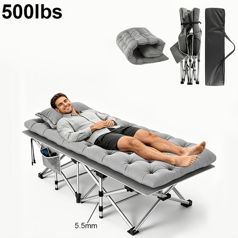 75-Inch Oversized Folding Bed with Tool-Free Assembly for Bedroom Comfort and Support detail image - detail view 13
