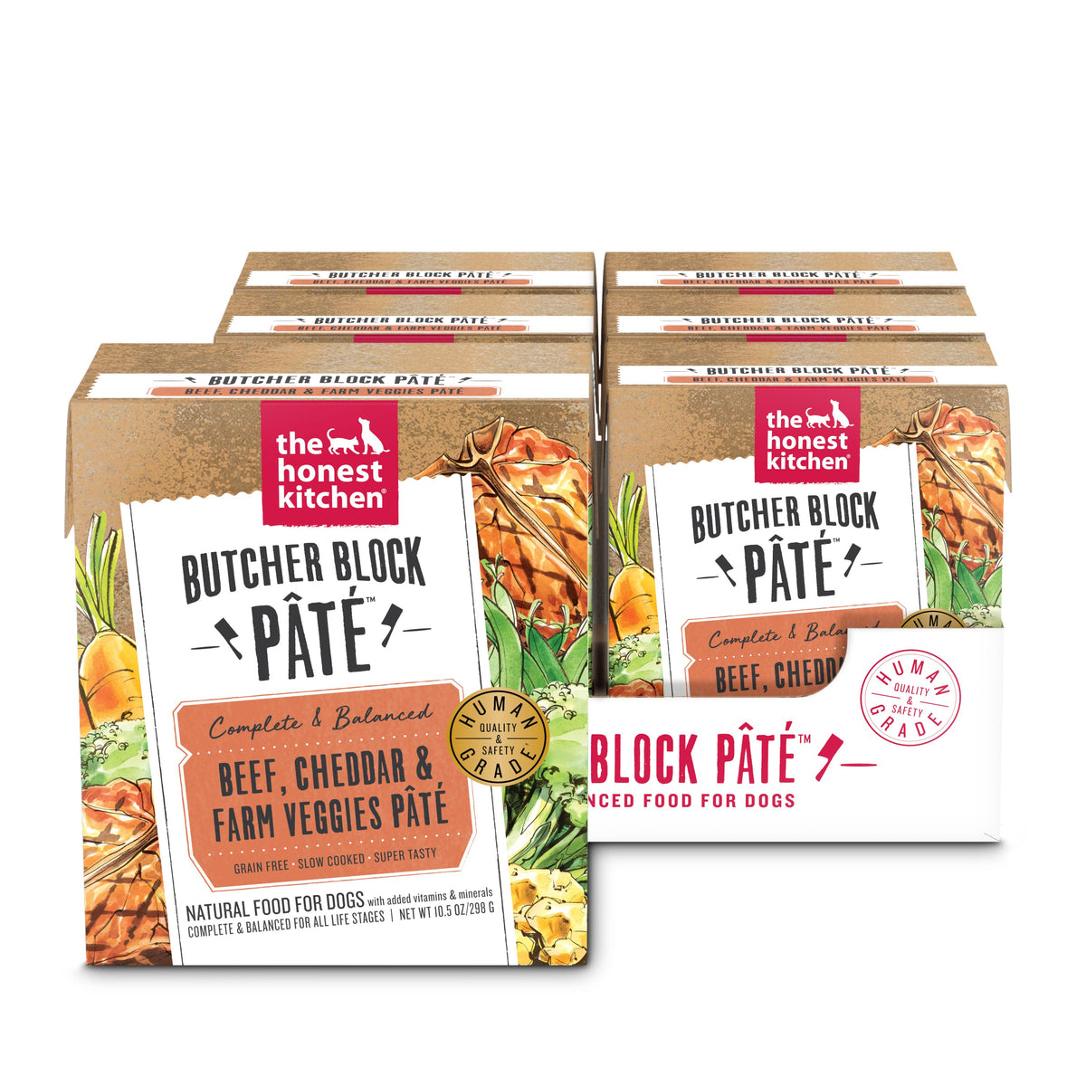 Beef, Cheddar & Farm Veggies Butcher Block Pâté 10.5 oz x 6