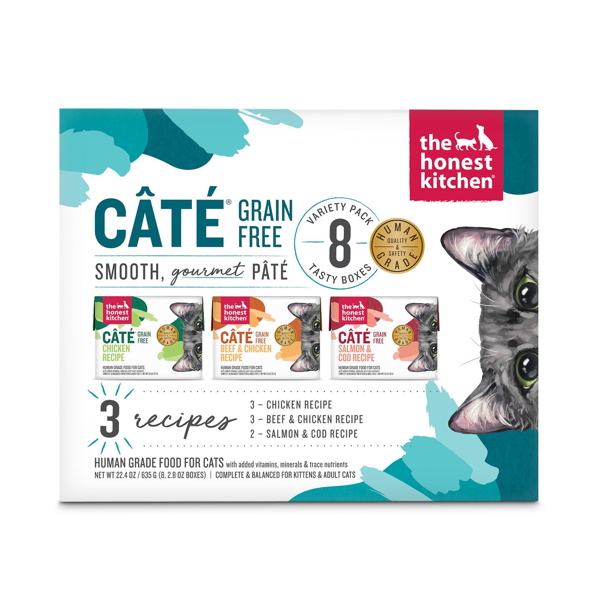 Grain Free Câté (Pâté): Variety Pack 22.4 oz