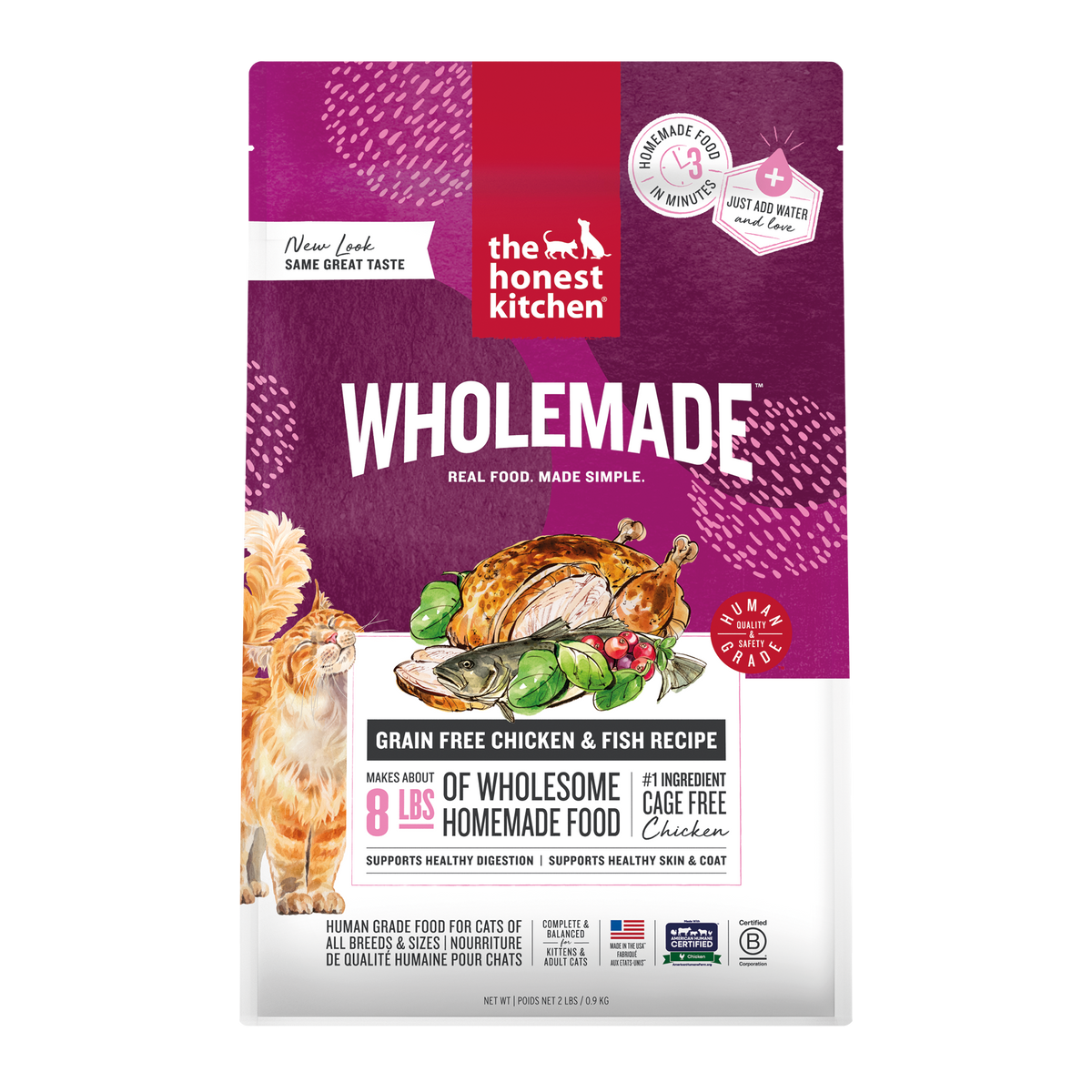 The Honest Kitchen's Wholemade Grain Free Dehydrated Cat Food ::2-lb
