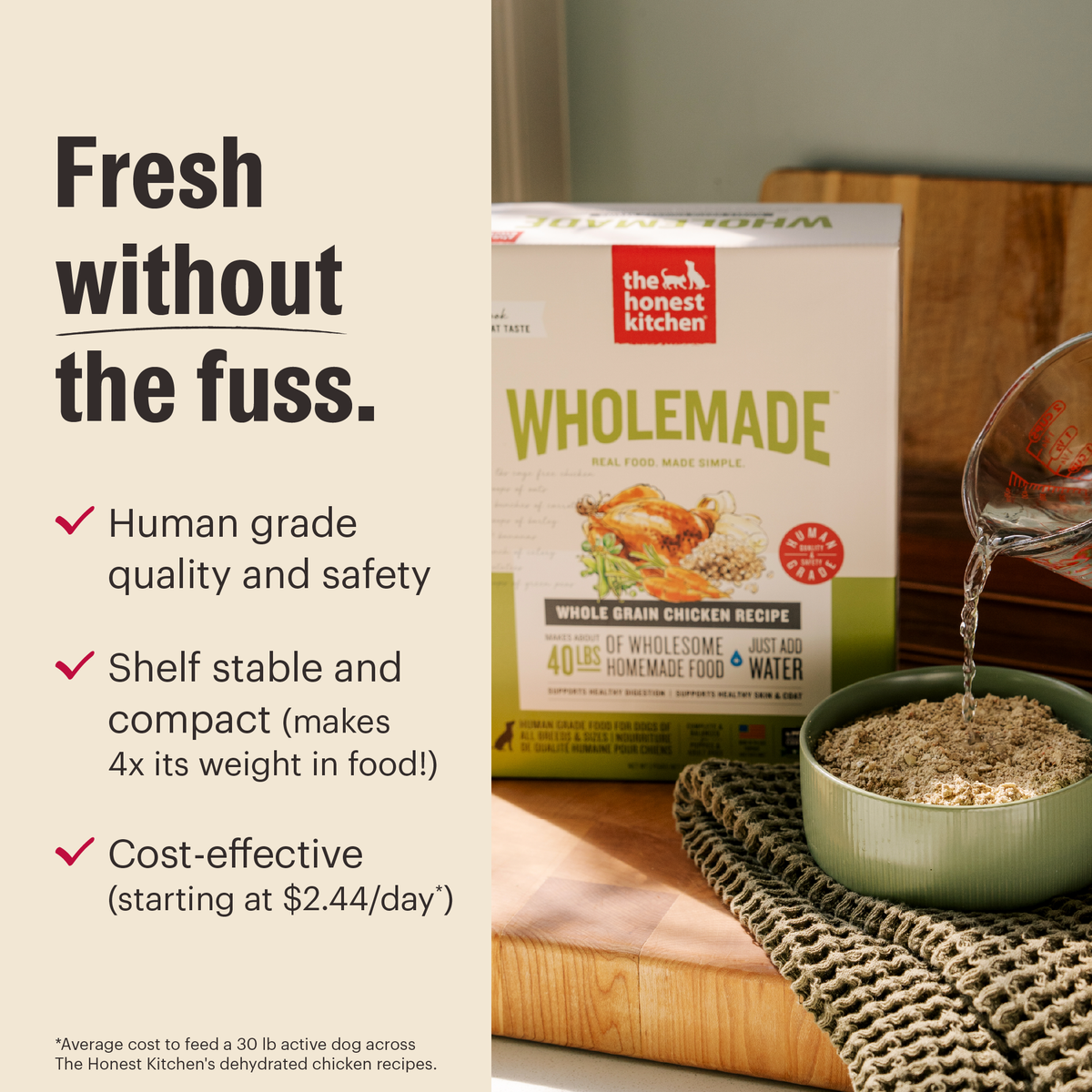 dehydrated dog food from The Honest Kitchen