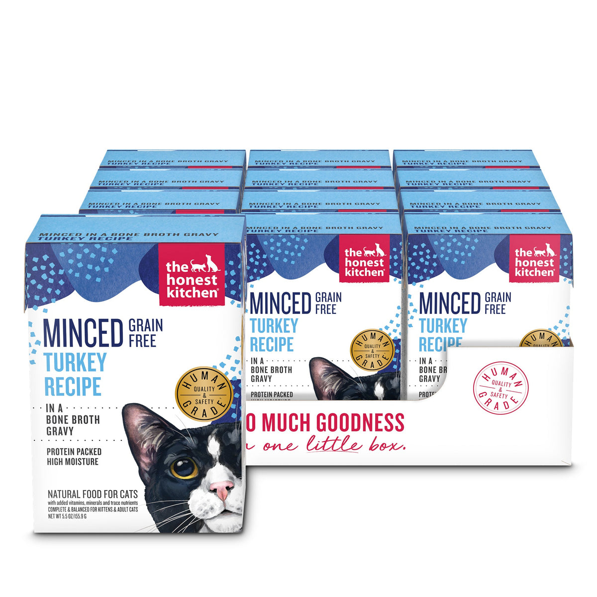 Minced Turkey in Bone Broth Gravy ::5.5-oz-x12