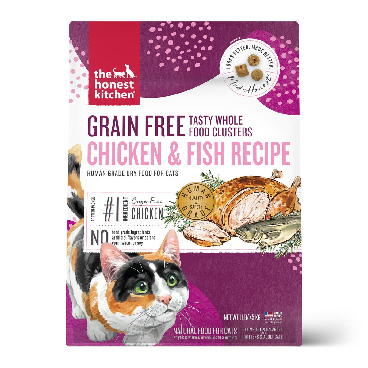 Grain Free Chicken & Whitefish Whole Food Clusters 1 lb