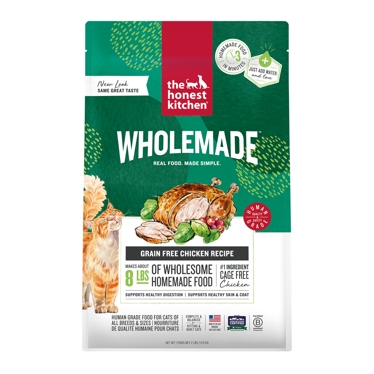 Grain Free Chicken Dehydrated Cat Food 2 lb