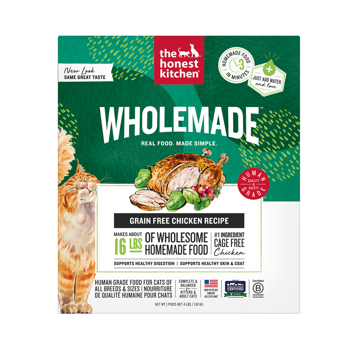 Grain Free Chicken Dehydrated Cat Food 4 lb