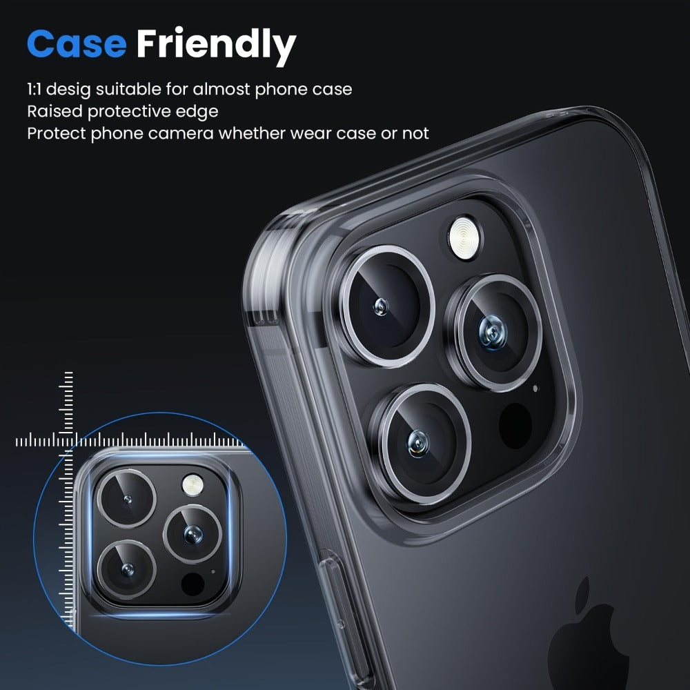 iPhone Camera Lens Protector 15PCS Mixed Colors – Metal Ring Cover for iPhone 11 12 13 14 15 16 Pro Max Mini Plus