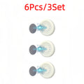 Magnetic Wall Hook Set with No-Hole Installation and 6, 12 or 20-Piece Options for Home, Office, Kitchen or Bathroom