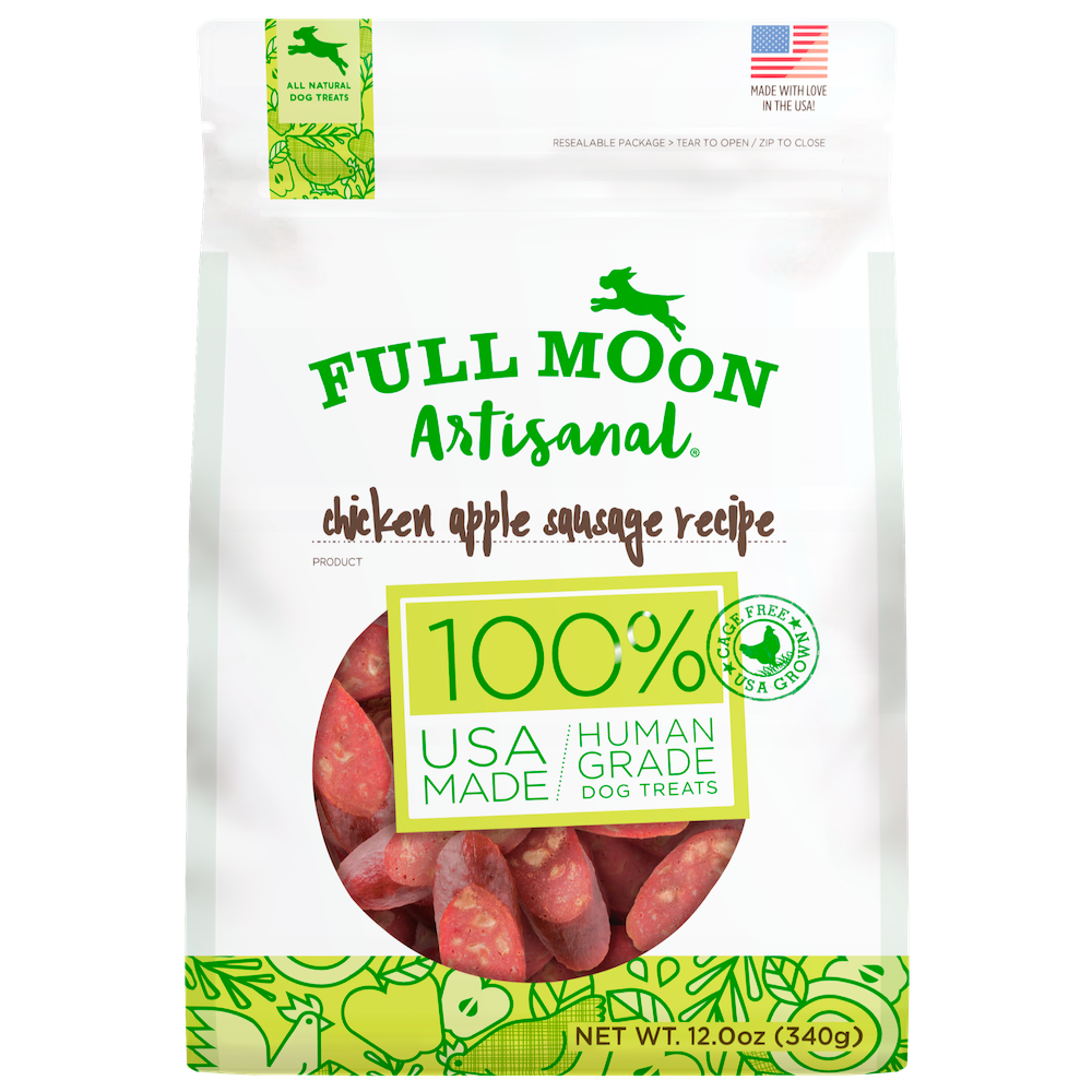 Chicken Apple Sausage Dog Food, 12 Oz.