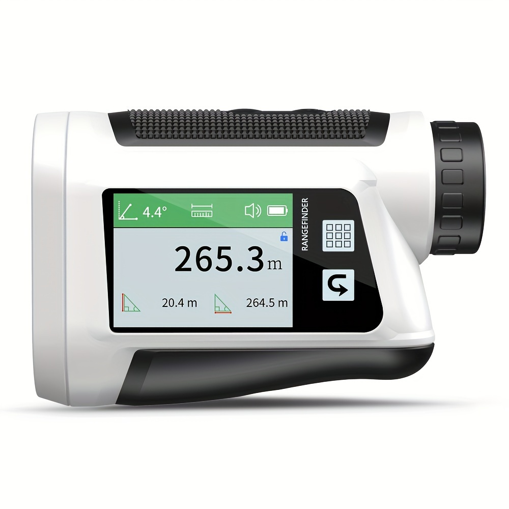 Laser Rangefinder 1000m for Golf & Hunting – Slope Compensation, Flag Lock Vibration, 6x Magnification, USB Rechargeable