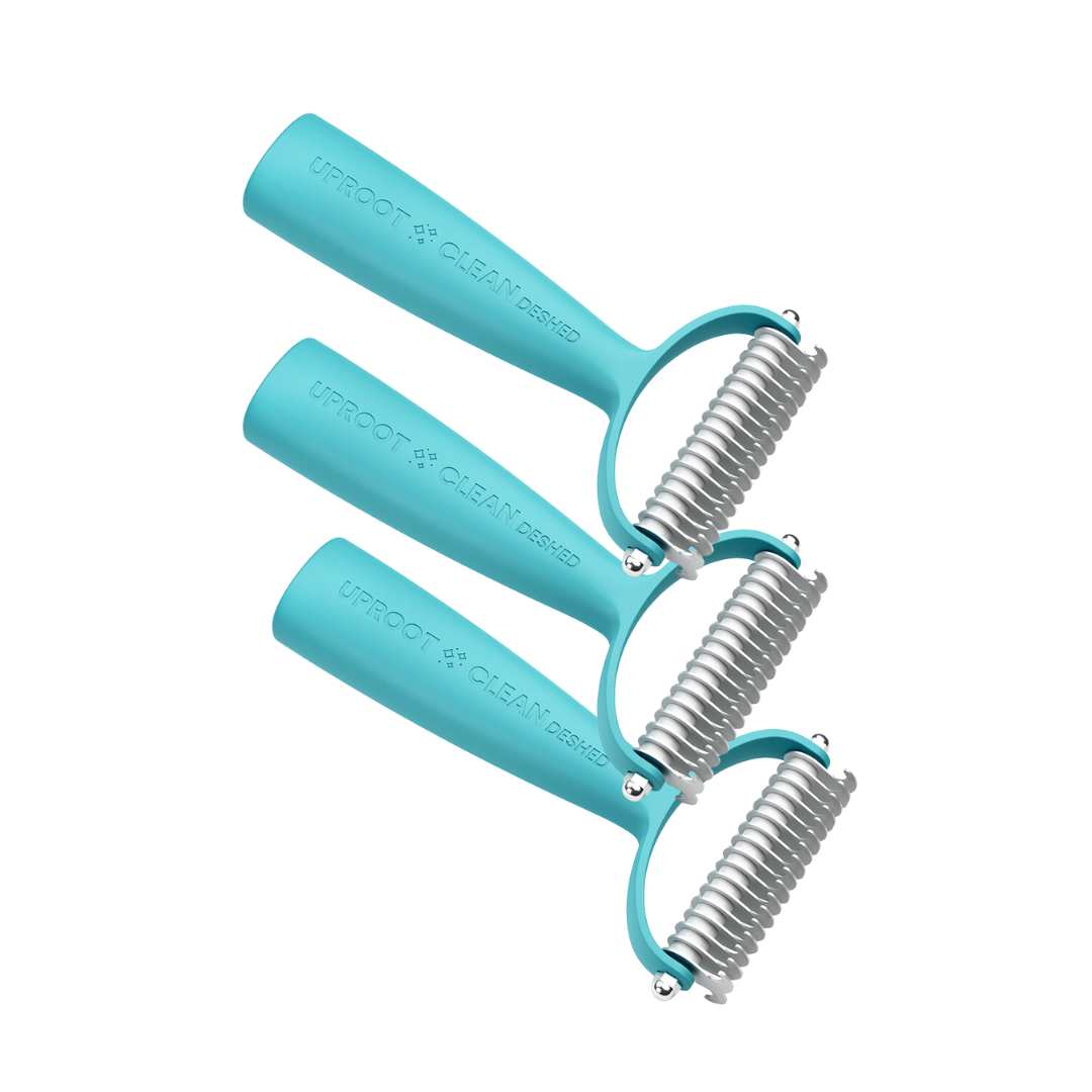 Double Sided Pet Deshedding Brush, 3 Pack