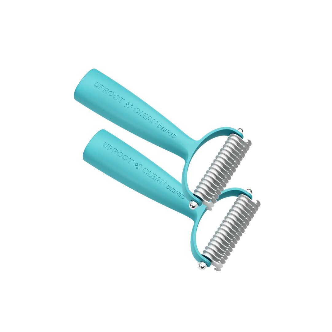 Double Sided Pet Deshedding Brush, 2 Pack