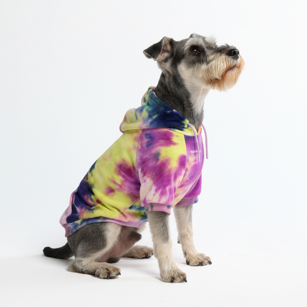Berry Lemonade Velvet Fleece Dog Hoodie, M