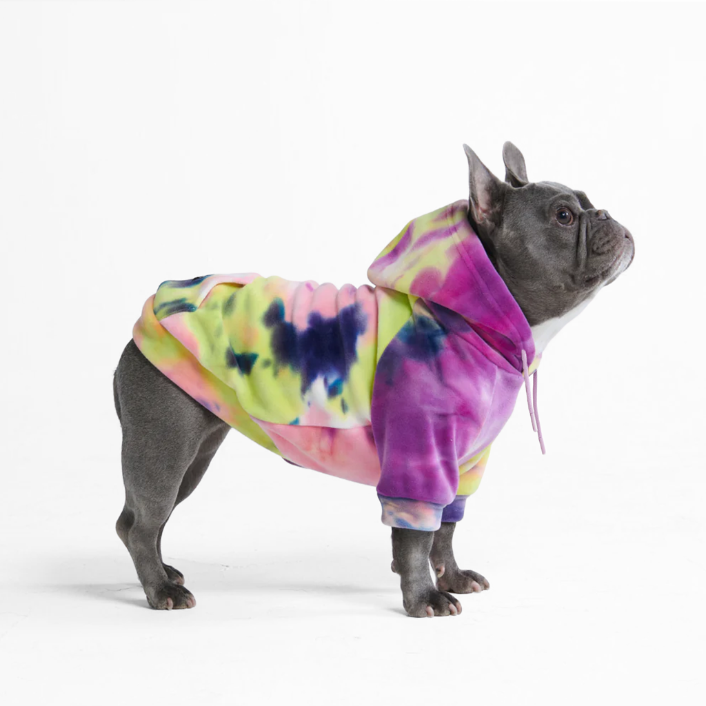 Berry Lemonade Velvet Fleece Dog Hoodie, XL