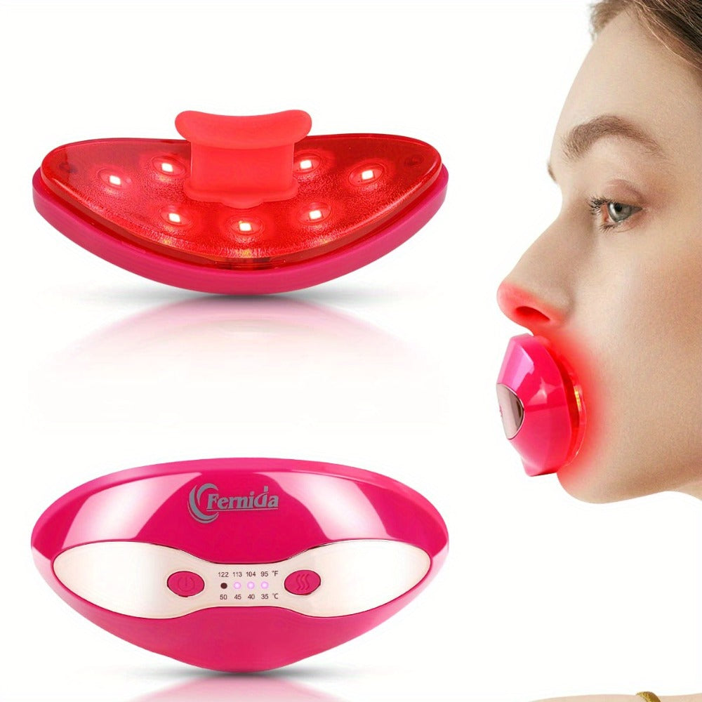 Lip Plumper Device for Women, Electric Lip Shaper & Trainer with 4 Adjustable Heating Temperatures for Fuller