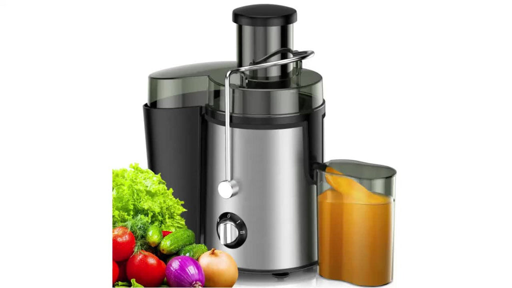 Juicer Machine Wide Mouth Juice Extractor Blender Food Processor 3-Speed Settings Easy Clean One-Touch Operation Multi-function