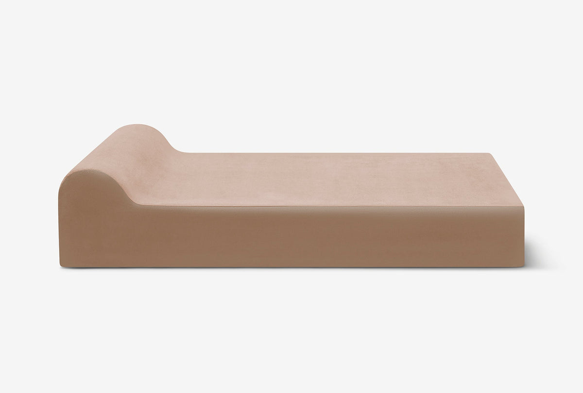 Seven-Inch Orthopedic Dog Bed, Headrest Edition / Large - 48" x 30" x 7" / Khaki