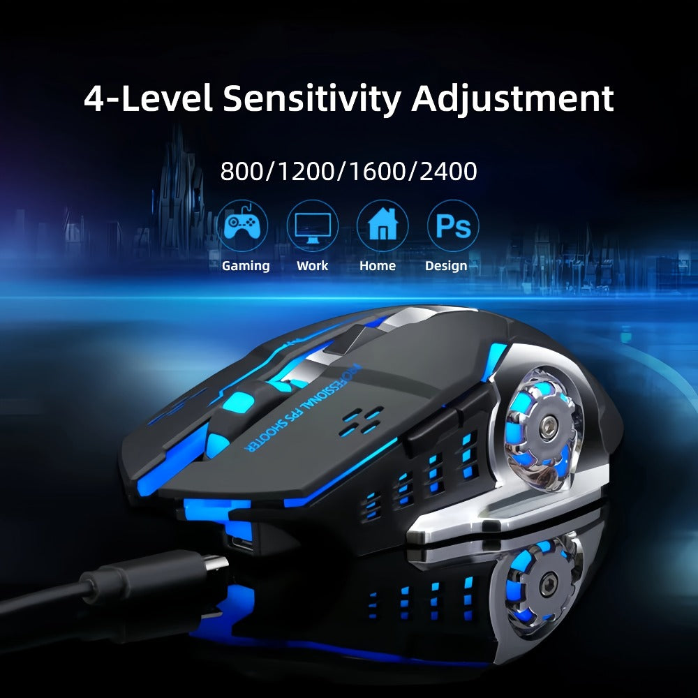 Wireless Gaming Mouse RGB Rechargeable T-WOLF 2.4GHz Large Mouse for PC Laptop Tablet Mac for an Everyday Personal Care Routine