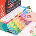 Soft Brush Acrylic Paint Pen Set with Clear Barrels in 12-, 36-, 60-, 80- or 120-Color Checkout Options