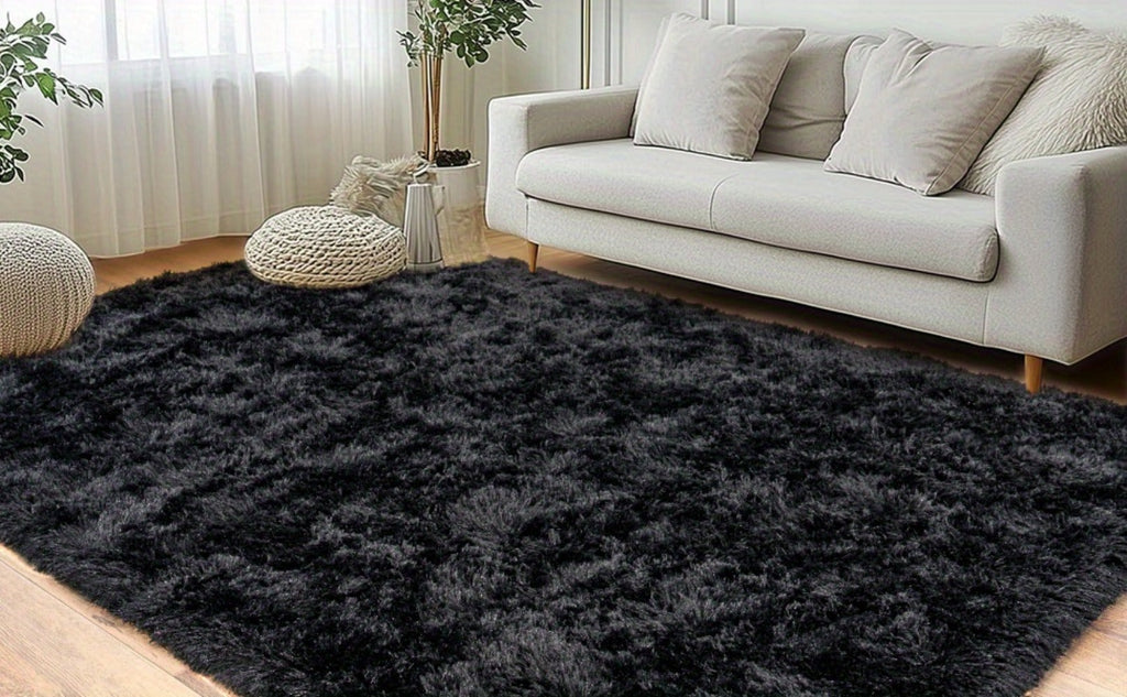 Area Rug for Bedroom, 8x10 Fluffy Shag with 1.8-Inch Plush Pile and Nine Colors for Bedroom or Living Room
