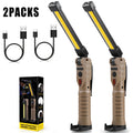 COB LED Work Light Magnetic Base Rechargeable USB 20000 Lumens 7 Modes 180° Rotation Portable for Entryways, Bedrooms and Living Spaces