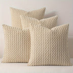 Velvet Throw Pillow Covers 4-Pack 20x20 Inch - Double-Sided Cushion Covers with Zipper Closure