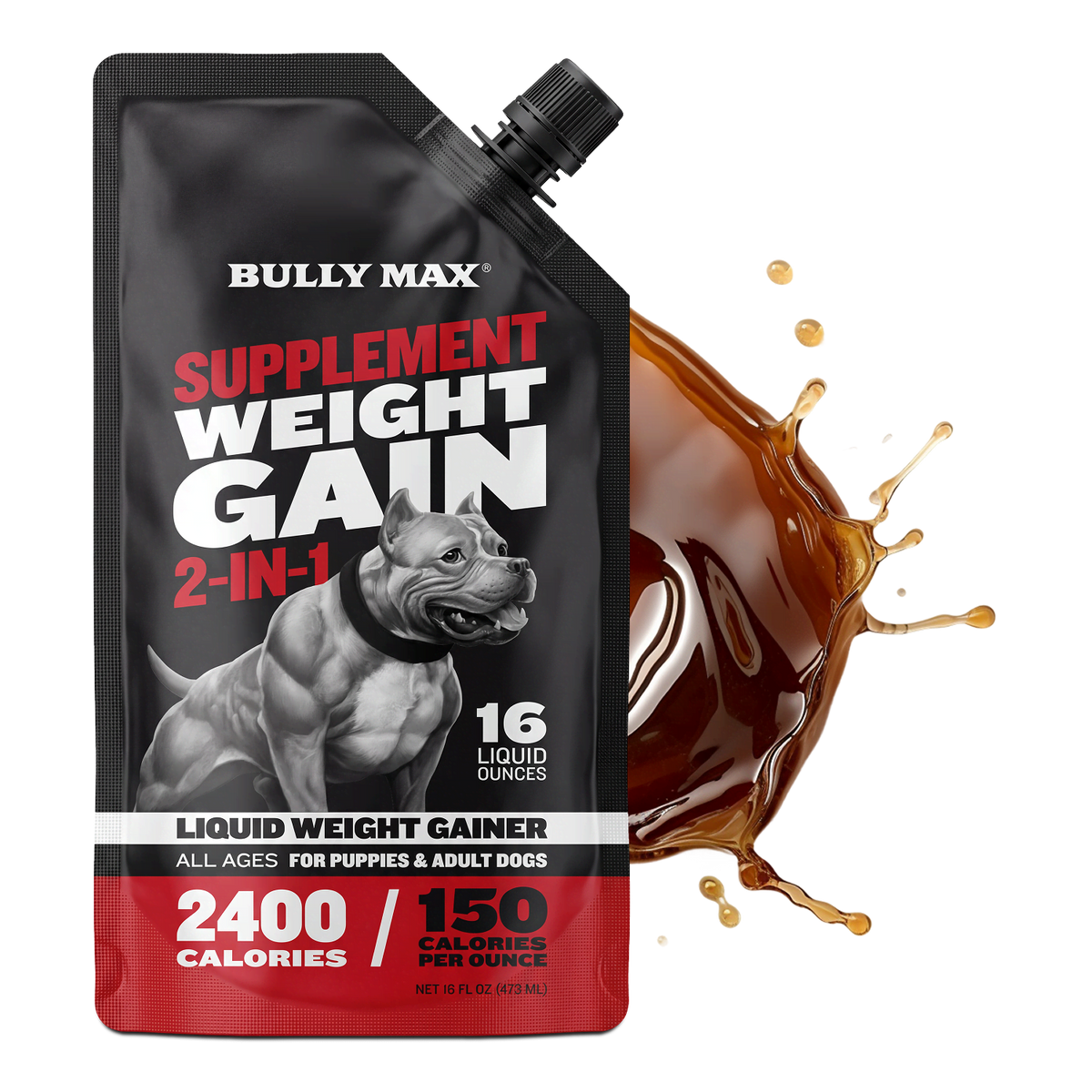 High-Calorie Liquid Dog Weight Supplement 1 bottle