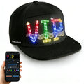 Programmable LED Hat with APP Control – Custom Text, Animation & Graffiti Display, USB Rechargeable, Adjustable Fit for Men & Women