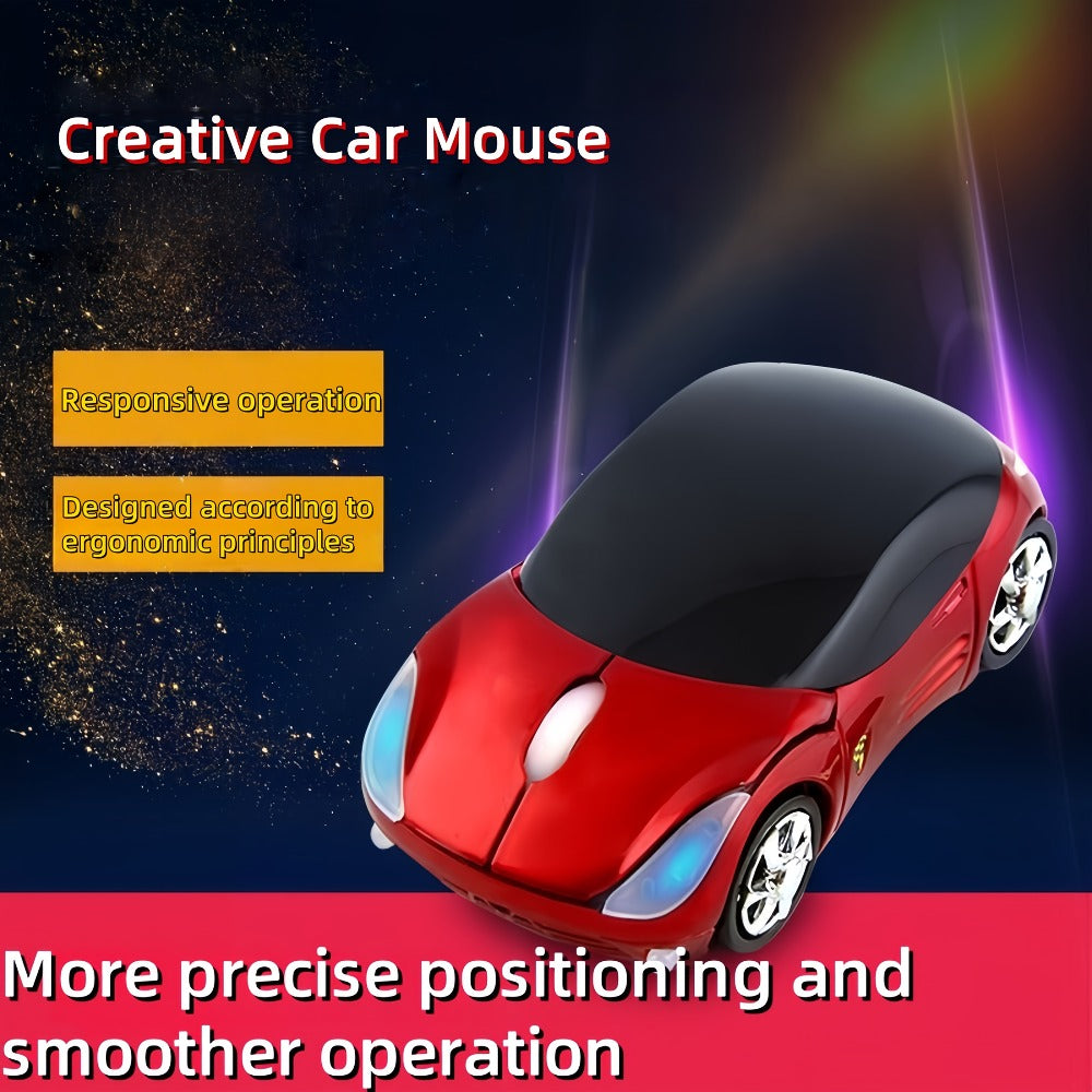 Novelty Car Shaped Computer Mouse Wired USB Optical – Creative Desk Accessory for PC, Laptop, Desktop & Notebook | Unique Gift for Car
