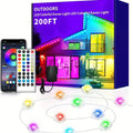 Permanent Eave Lights RGB Outdoor 200FT - Music Sync, Scene Modes, App Controlled Under Eave LED Lighting for House Exterior