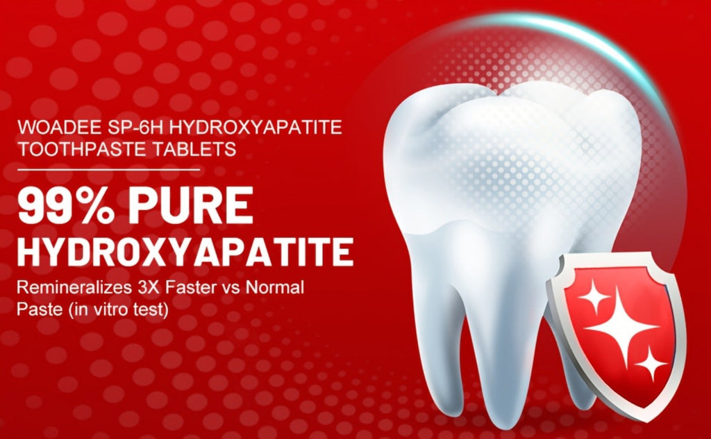 Toothpaste Tablets Hydroxyapatite Fluoride Free - 62 Count Chewable Solid Toothpaste, Deep Cleaning