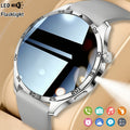 Smart Watch Round Display with Wireless Calling, LED Flashlight, Remote Camera Control and Two Colors