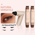 Double-Ended Wing Stamp Eyeliner Pen Three-Pack in Natural Black or Coffee Brown Color Options