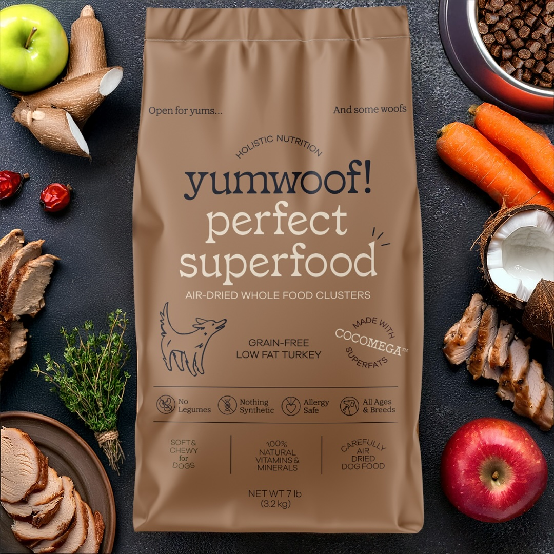 Recipe Based Dog Superfood, Low Fat Turkey / 7 Pound Bag