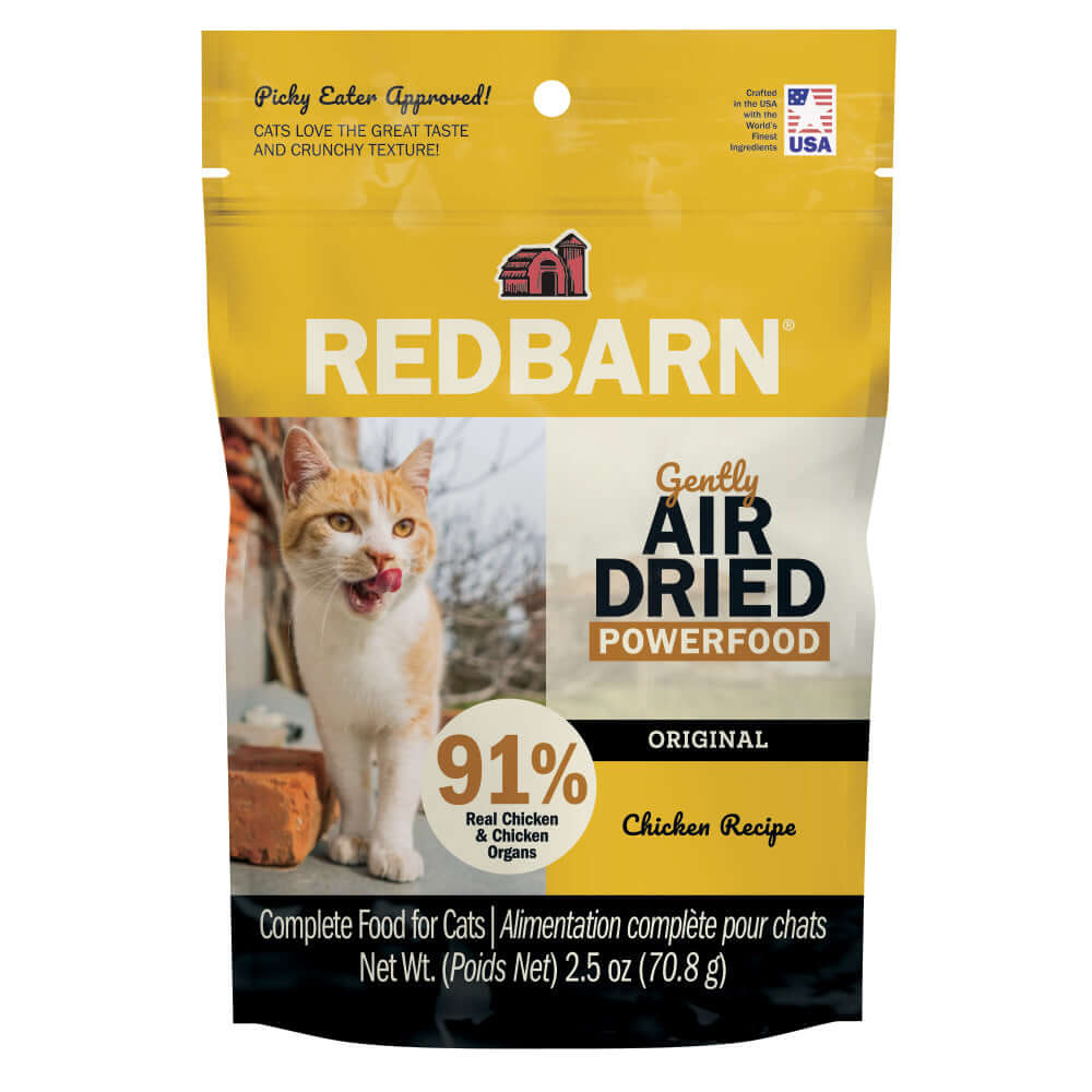 Air-Dried Chicken Cat Food, Trial Size 2.5 oz Bags - Case of 12