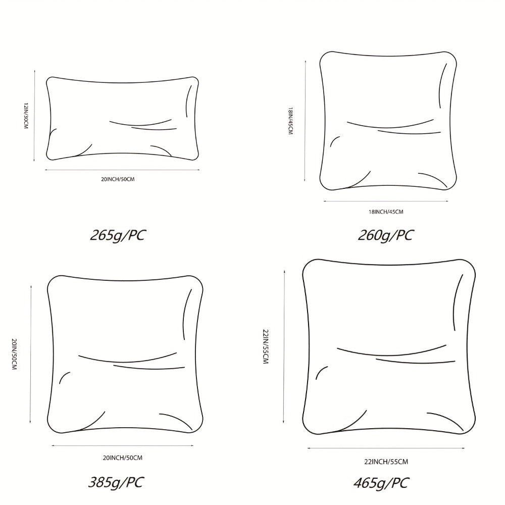 Pillow Insert Hypoallergenic High Elastic Fluffy Fill, Thick Sofa Cushion Filler Universal Replacement Inner Core for Throw Pillow Couch