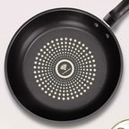 Cast Iron Frying Pan Non-Stick with Lid 9.45 Inch - Powder Coated Skillet Compatible with Induction Gas Electric Stove