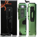 Flashlight Flat EDC Torch with Eight Modes, UV Light, Digital Display, Type-C Charging and Safety Lock