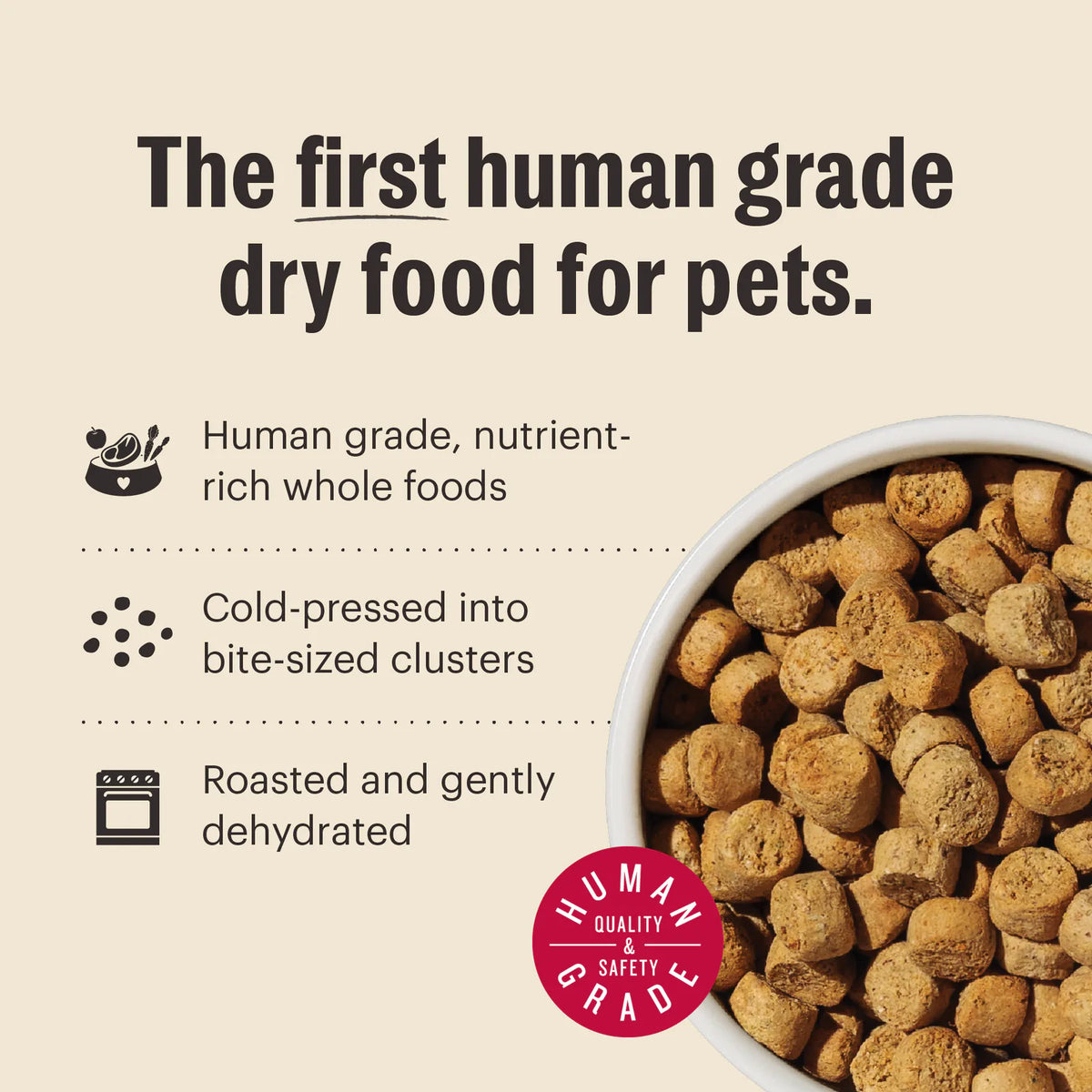 Whole Food Clusters Dry Dog Food from The Honest Kitchen