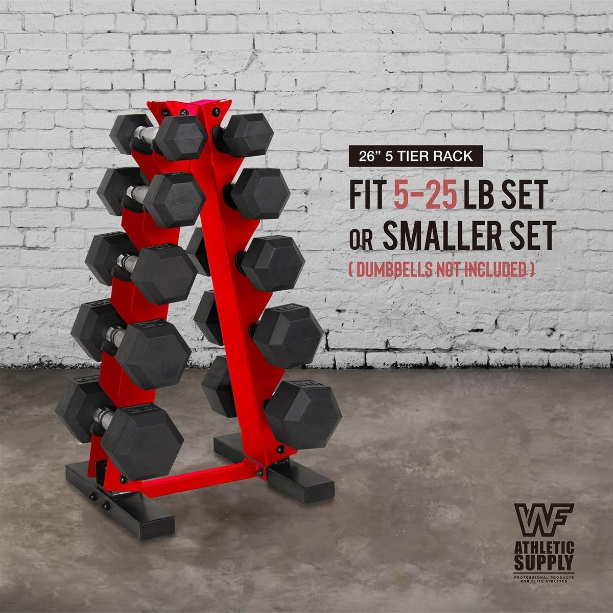 Dumbbell Rack A-Frame 5-Tier Heavy Duty Weight Storage Stand – Space-Saving Vertical Dumbbell Holder for Home Gym