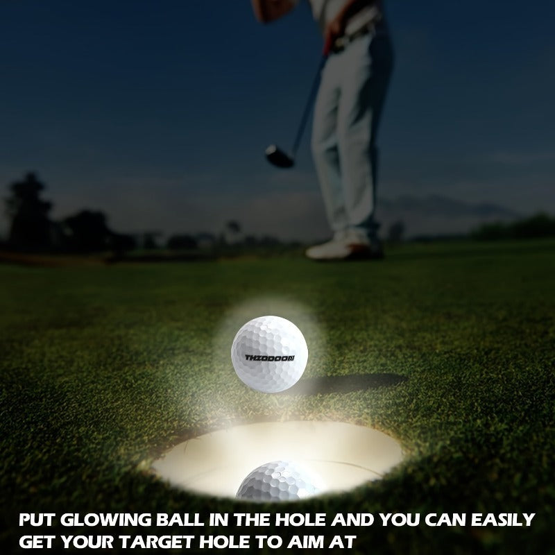 Glow in the Dark Golf Balls 12 Pack – LED Night Golf Balls for Nighttime Play, Luminous Glowing Golf Ball Set