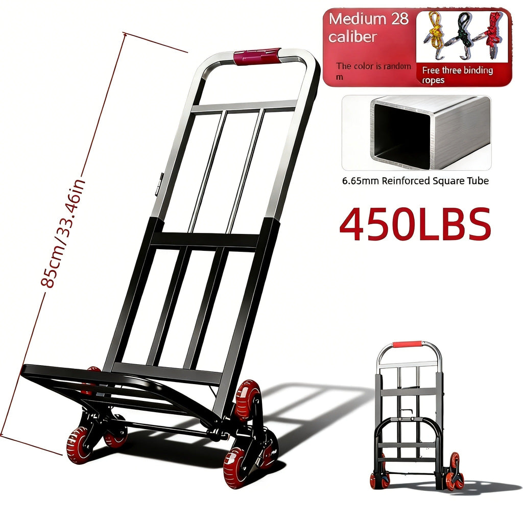 Folding Stair-Climbing Hand Truck with 220, 450 or 680 lb Model Labels and Three Frame Configurations