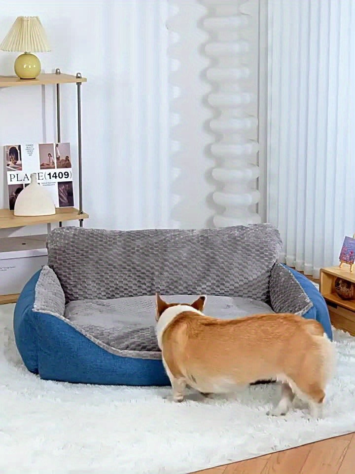Orthopedic Dog Bed Luxury Extra Large Fluffy Winter Warm Pet Couch, Cat Sofa Kennel Cushion Pad for Small Medium Large Dogs Cats up