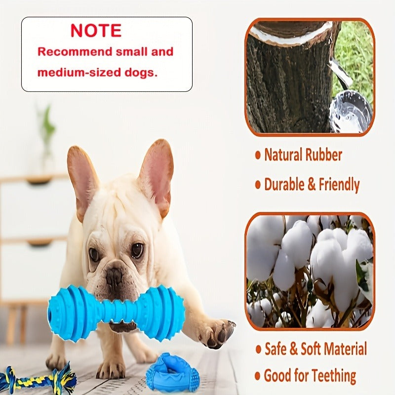 Puppy Toys Set – Assorted Teething & Play Bundle for Small Dogs with Chew Toys, Rope Toys, Treat Balls & Squeaky Toys