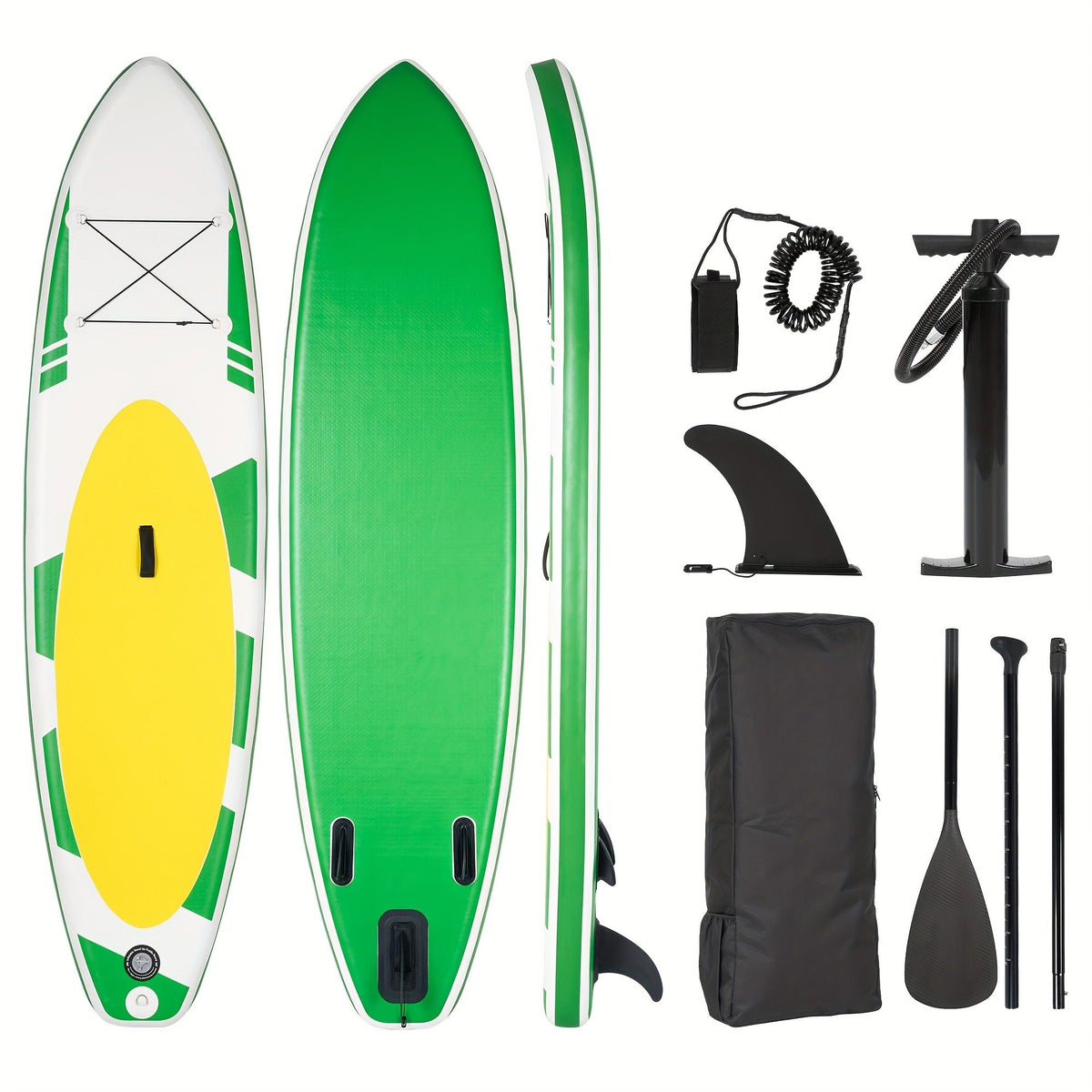120 x 30 x 6-Inch Inflatable Stand-Up Paddle Board with Two-Plus-One Fin Setup and Six Design Options