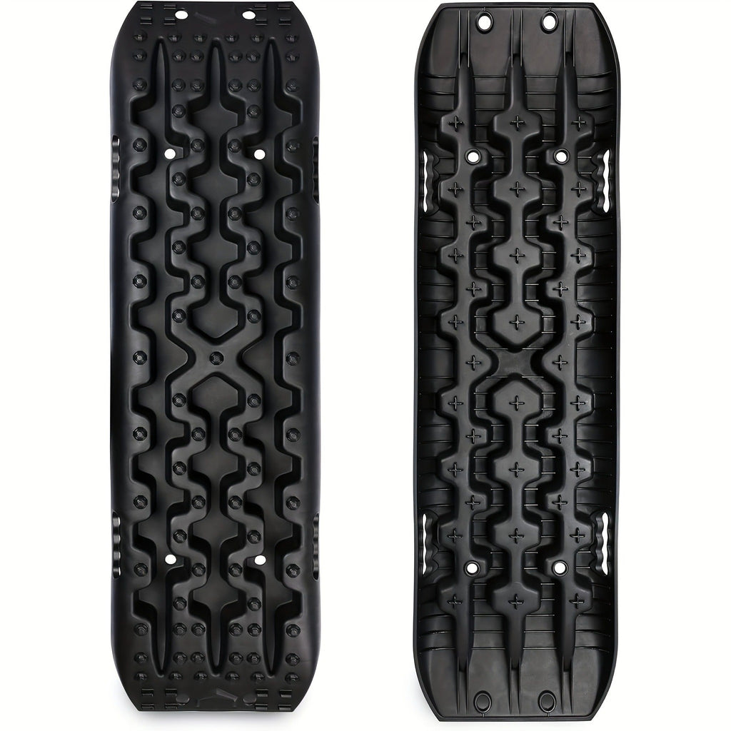 Off-Road Traction Boards Recovery Tracks 2-Pack – 10-Ton Capacity, 40”×11.8” PP Traction Mats for Sand, Mud & Snow
