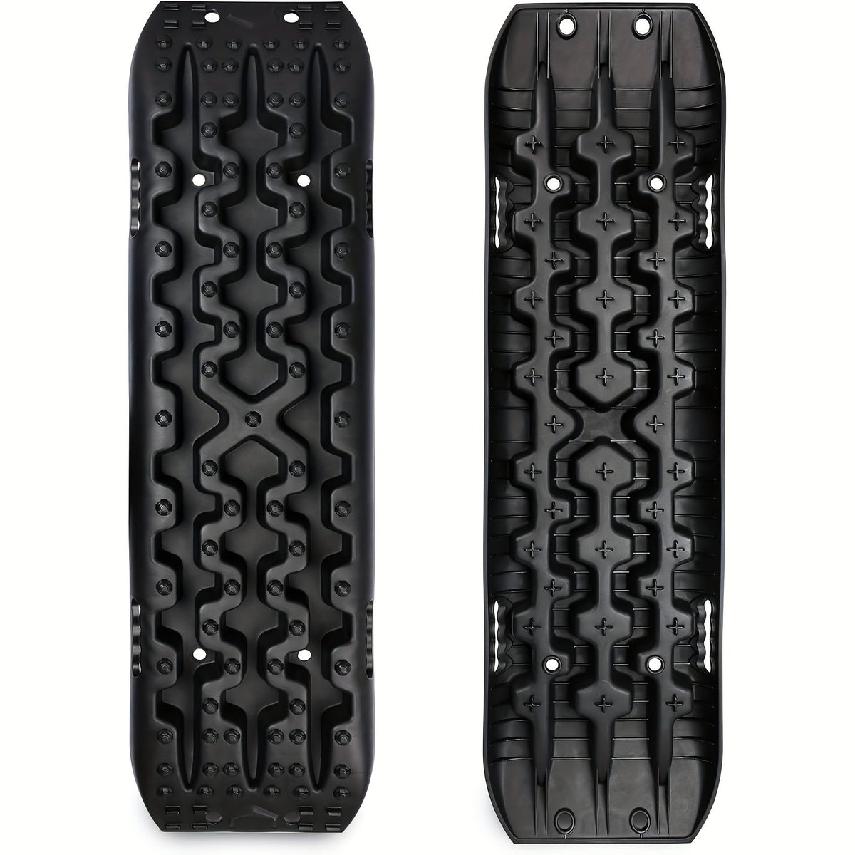 Off-Road Traction Boards Recovery Tracks 2-Pack – 10-Ton Capacity, 40”×11.8” PP Traction Mats for Sand, Mud & Snow