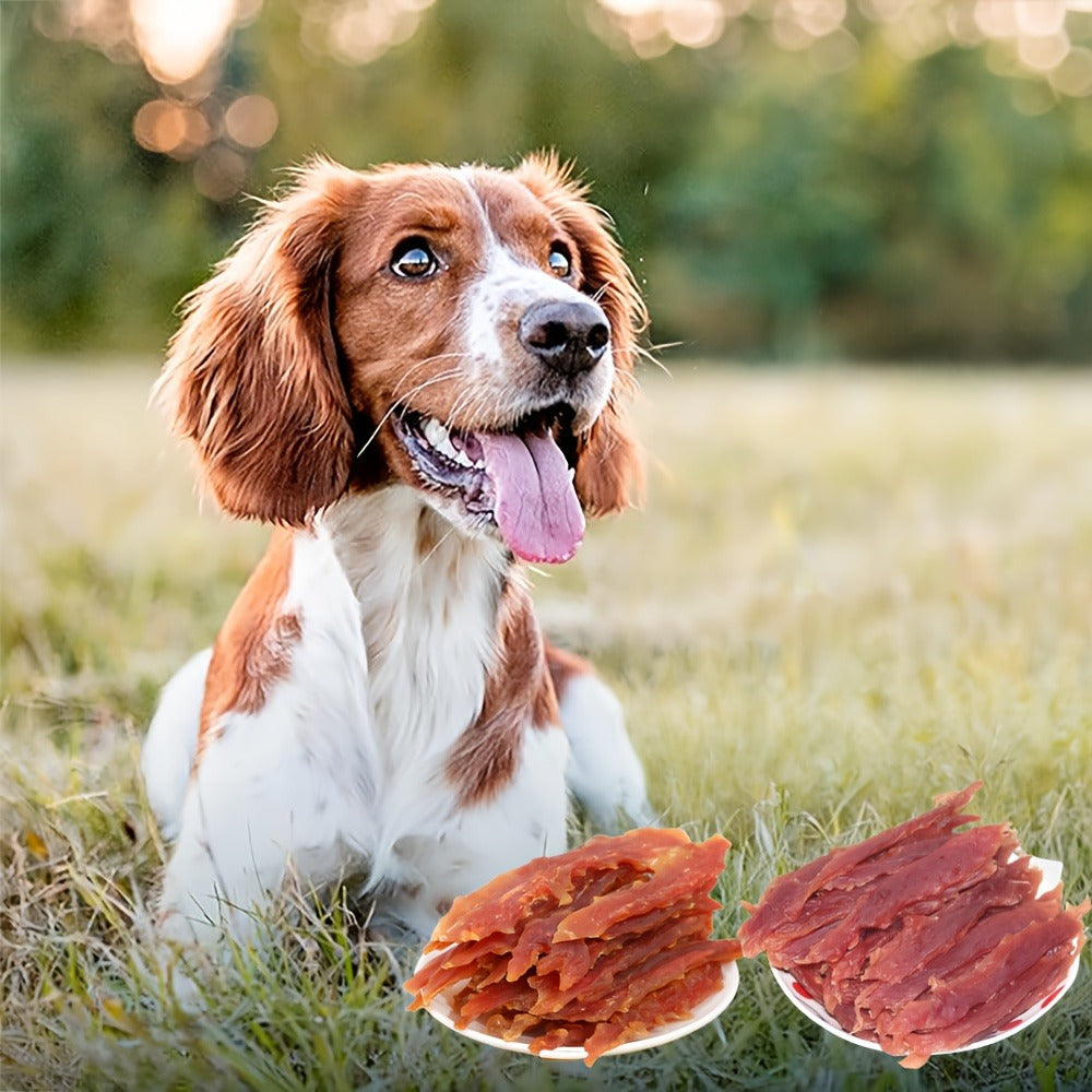 Dog Treats Chicken and Duck Jerky Chews in 200g or 400g Package Options for Dog Reward Use