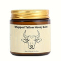 Grass-Fed Beef Tallow Balm with Honey & Hyaluronic Acid Natural Whipped Face Body Cream Nourishing Lotion Sensitive Skin Safe 114g/4oz
